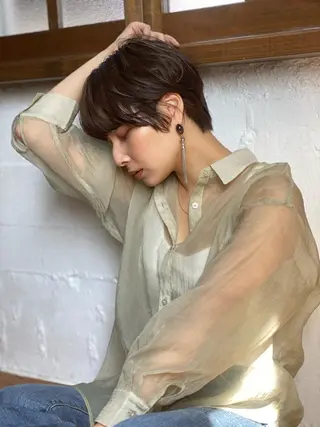 ショート Le'a 谷町🌼 幸村はるひのヘアスタイル