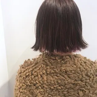 ショート カラー ブリーチなしで透明感 艶カラー【Ryo】のヘアスタイル