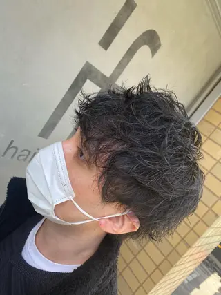 ショート パーマ メンズ 久保亮太 /大人ショートのヘアスタイル