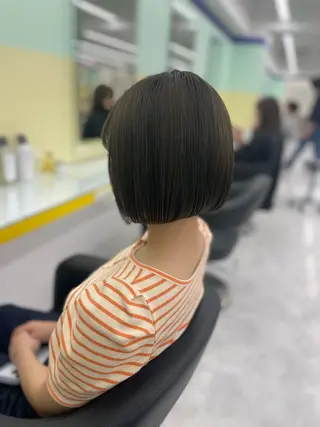 ミディアム カラー ヘアアレンジ ☁️縮毛矯正✖️ 透明感☁️りくのヘアスタイル