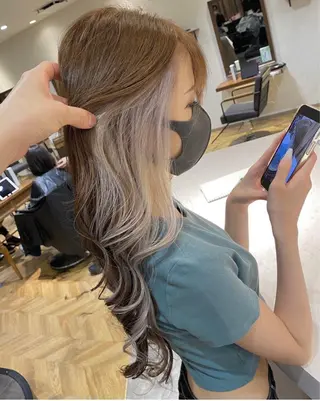 ロング カラー 《髪質改善✖️オリー ブ🧸》小嶋拓也のヘアスタイル