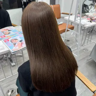 ロング カラー ヘアアレンジ ブリーチなしカラー /ベージュ/安形翔のヘアスタイル