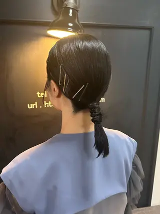ミディアム ヘアアレンジ Friista color所属・moe🎀 梅田美容室のヘアスタイル
