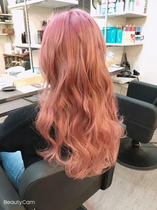 ロング 100%高級人毛使用 LANIUMEDAのヘアスタイル