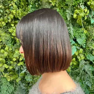 ショート 朝が楽になる艶髪縮毛 ✨中稲明梨のヘアスタイル