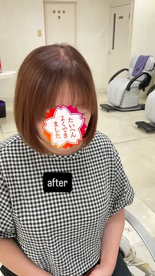 ショート タカハシ リナのヘアスタイル