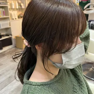ミディアム カラー カラー特化美容師 なかもと たつひろのヘアスタイル
