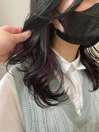 セミロング カラー 🦋透明感 艶カラー Rie🦋のヘアスタイル