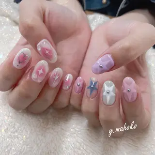 ネイル She nail studio 原宿所属・パラジェル有/ スカルプ/mahoのネイルデザイン