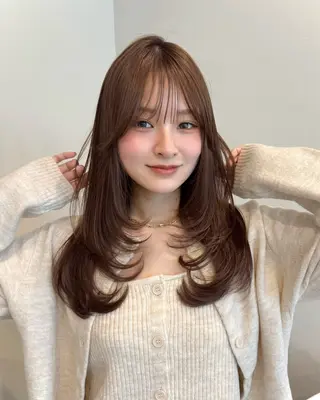 ミディアム sora/レイヤー/ 似合わせカット🎀のヘアスタイル