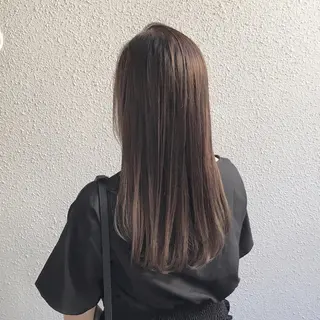 セミロング カラー インナーカラー/天神 ブリーチ/吉田のヘアスタイル