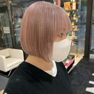 ショート カラー ダメージレスカラー /透明感カラー 上長のヘアスタイル