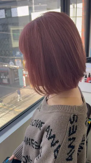 セミロング カラー エフェクトブリーチ／ レイヤーカット／翔のヘアスタイル