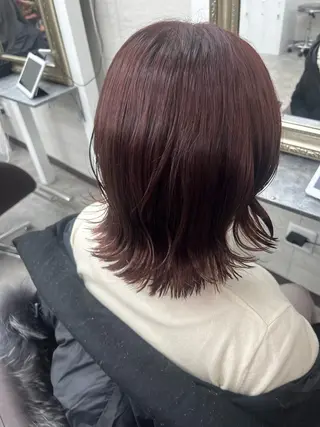 ミディアム カラー 【髪質改善】全席個室 Zina北千住　高澤のヘアスタイル