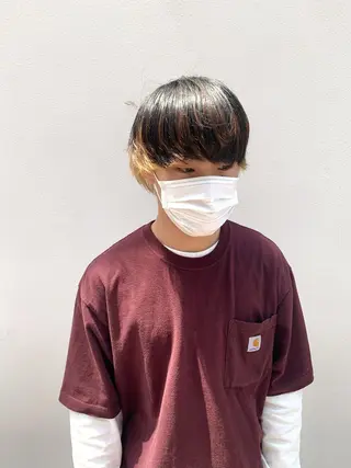 ショート カラー ヘアアレンジ メンズ 〽️magico/ ウルフDaiki〽️のヘアスタイル