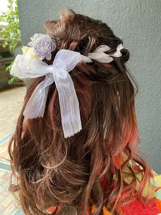 ロング ヘアアレンジ i MA ヘアスタジオ所属・勝野 麻美のヘアスタイル