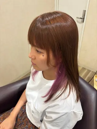セミロング 下澤 天音のヘアスタイル