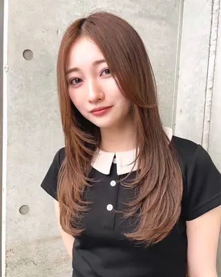 ロング カラー 韓国ヘア🇰🇷 レイヤー/芝春樹のヘアスタイル