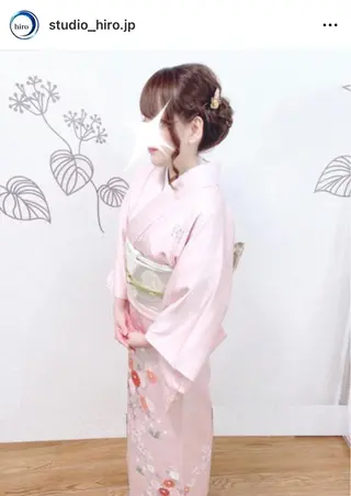 セミロング 京都.祇園セットサロン:スタジオ ヒロ【Studio hiro】所属・ヒロ(hiro) •スタジオヒロのヘアスタイル