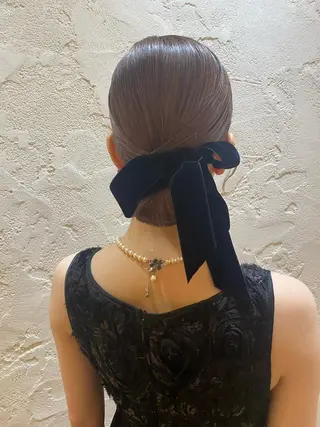 ミディアム ヘアアレンジ BOTTOMS所属・🌸透明感艶 カラー🌸Yuukiのヘアスタイル