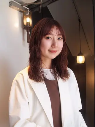 セミロング 似合わせパーマ 🌼カンナのヘアスタイル