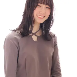 ミディアム 奈良 慎司のヘアスタイル