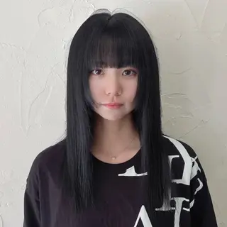 セミロング 痛ませないブリーチ✨ SEIYAのヘアスタイル