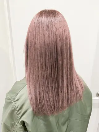 カラー SHIN/レイヤー カット×クロスパーマのヘアスタイル