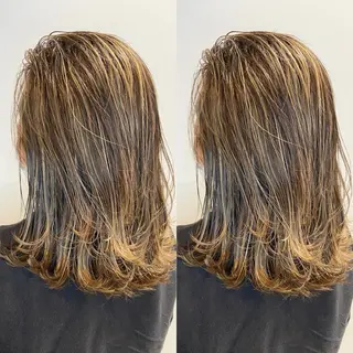 セミロング カラー 縮毛矯正/髪質改善/ 石橋代智のヘアスタイル