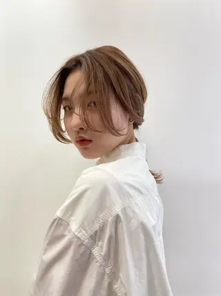 ミディアム パーマ ボブパーマ ♡ヨシカワハナコのヘアスタイル