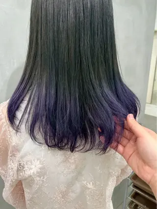 ロング カラー ハイトーンカラー🐬 えりかのヘアスタイル