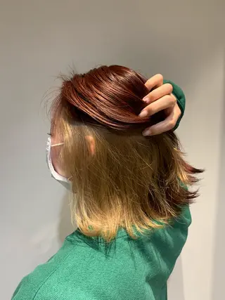 ショート soëll所属・🤍そぶえ　ゆうな/ 暖色カラー/縮毛矯正のヘアスタイル