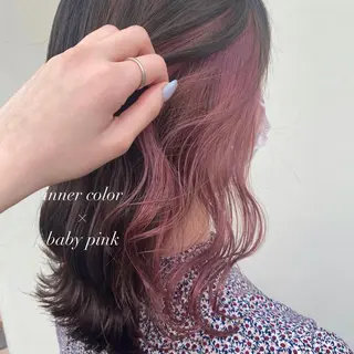 ミディアム 艶カラー/韓国風ヘア 🩵shioneのヘアスタイル