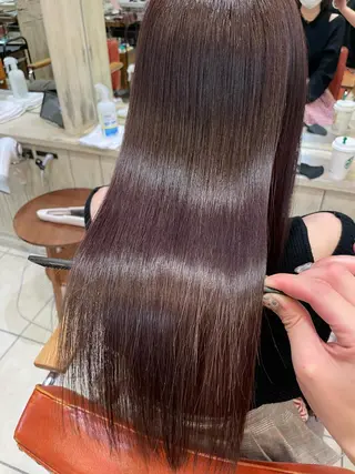 ロング カラー \脱・うねり& 広がり/gite菊のヘアスタイル