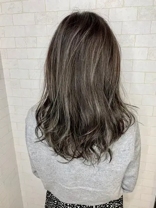 ミディアム カラー 神野 雅樹のヘアスタイル