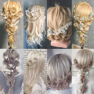 ロング アワ ダイキのヘアスタイル