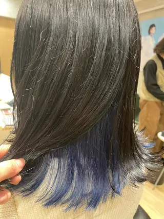 ミディアム カラー エンドウ ミノリ🤎 /半個室/レイヤーのヘアスタイル