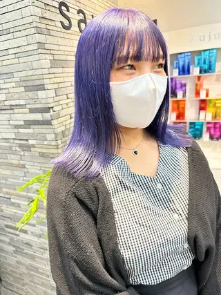 セミロング 今だけカット無料✨ 表参道美容師 井出光のヘアスタイル