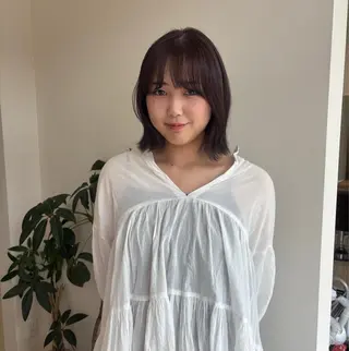 ミディアム カラー ナナホ/艶カラー🍀 /ヘッドスパ🫧のヘアスタイル