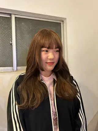 ロング カラー ヘアアレンジ 愛結 暖色カラー🎀🩰のヘアスタイル