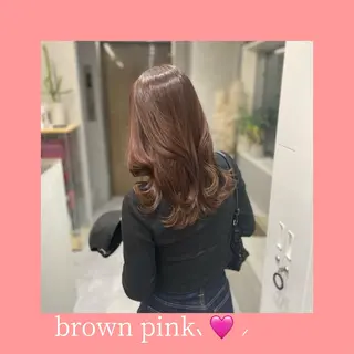 ロング カラー aoi/暖色カラー/ プツッとボブ🎀のヘアスタイル