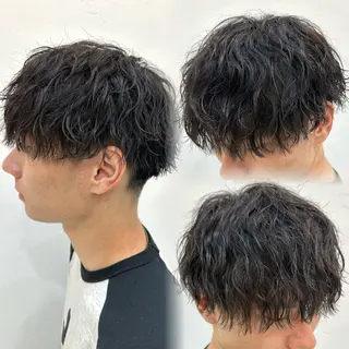 メンズ 白髪ぼかし/白髪 メッシュ/ゆうとのヘアスタイル