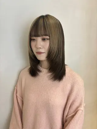 ミディアム 🎀AXIS🎀 Reira韓国ヘアーのヘアスタイル