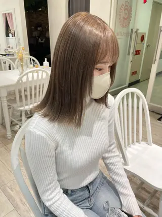 ミディアム カラー miyu /大阪美容室のヘアスタイル