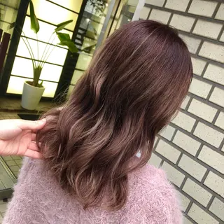 セミロング 韓国風デザイン 💐MIZUKI💐のヘアスタイル