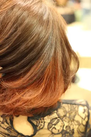 ミディアム カラー Hair&Beauty  theB所属・山田 香織のヘアスタイル