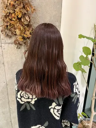 セミロング カラー BLESS所属・森 梨奈🩷 カットモデル募集✂︎のヘアスタイル
