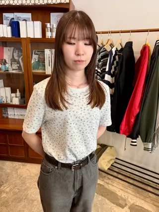 セミロング yearn所属・naho✂︎bob/ layerのヘアスタイル