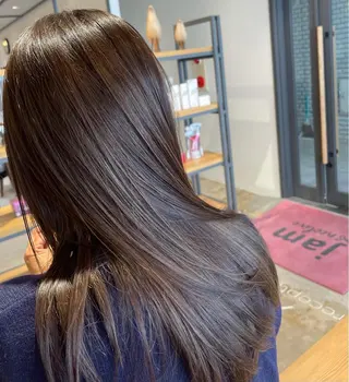 カラー ハイライトバレイヤー ジュ&縮毛矯正✨櫻野のヘアスタイル