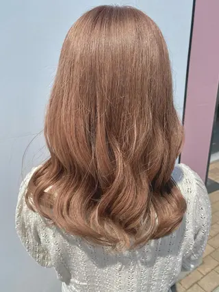 セミロング カラー 💘韓国カラー💘 クルミのヘアスタイル